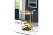 Wynora Gold Bar Cart - A4000099 - Bien Home Furniture & Electronics