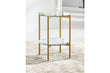 Wynora White/Gold End Table - T192-6 - Bien Home Furniture & Electronics