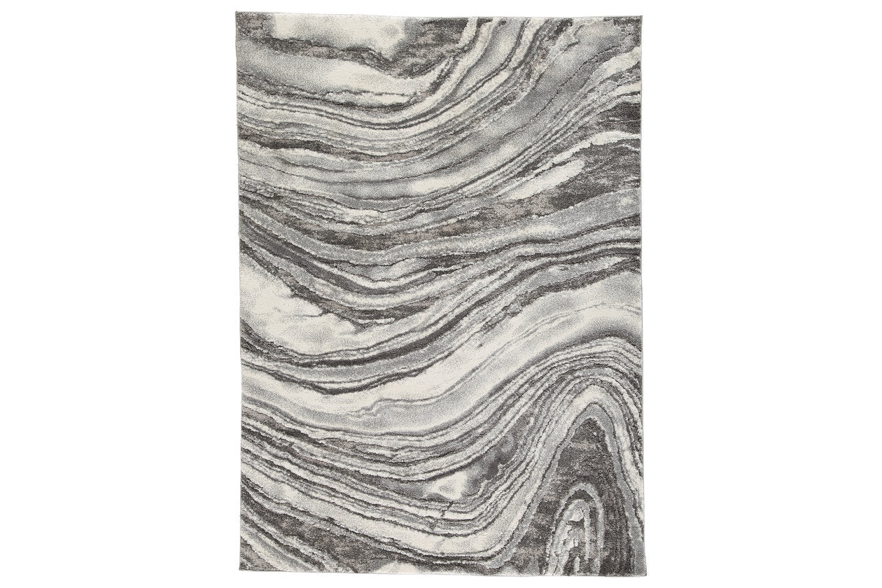 Wysdale Cream/Gray Medium Rug - R404902 - Bien Home Furniture & Electronics