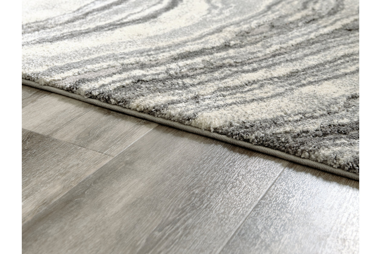 Wysdale Cream/Gray Medium Rug - R404902 - Bien Home Furniture & Electronics