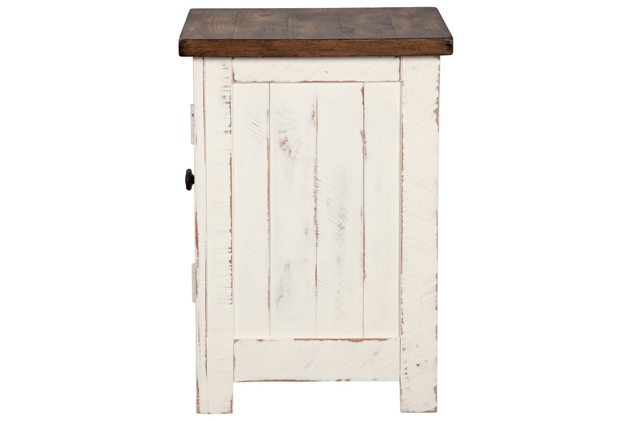 Wystfield White/Brown Chairside End Table - T459-7 - Bien Home Furniture & Electronics