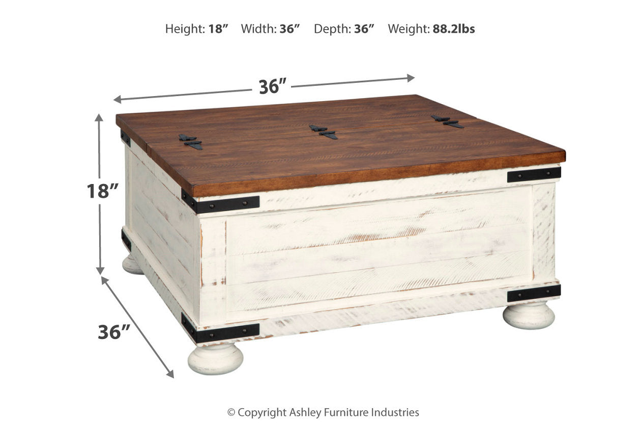 Wystfield White/Brown Coffee Table - T459-20 - Bien Home Furniture & Electronics