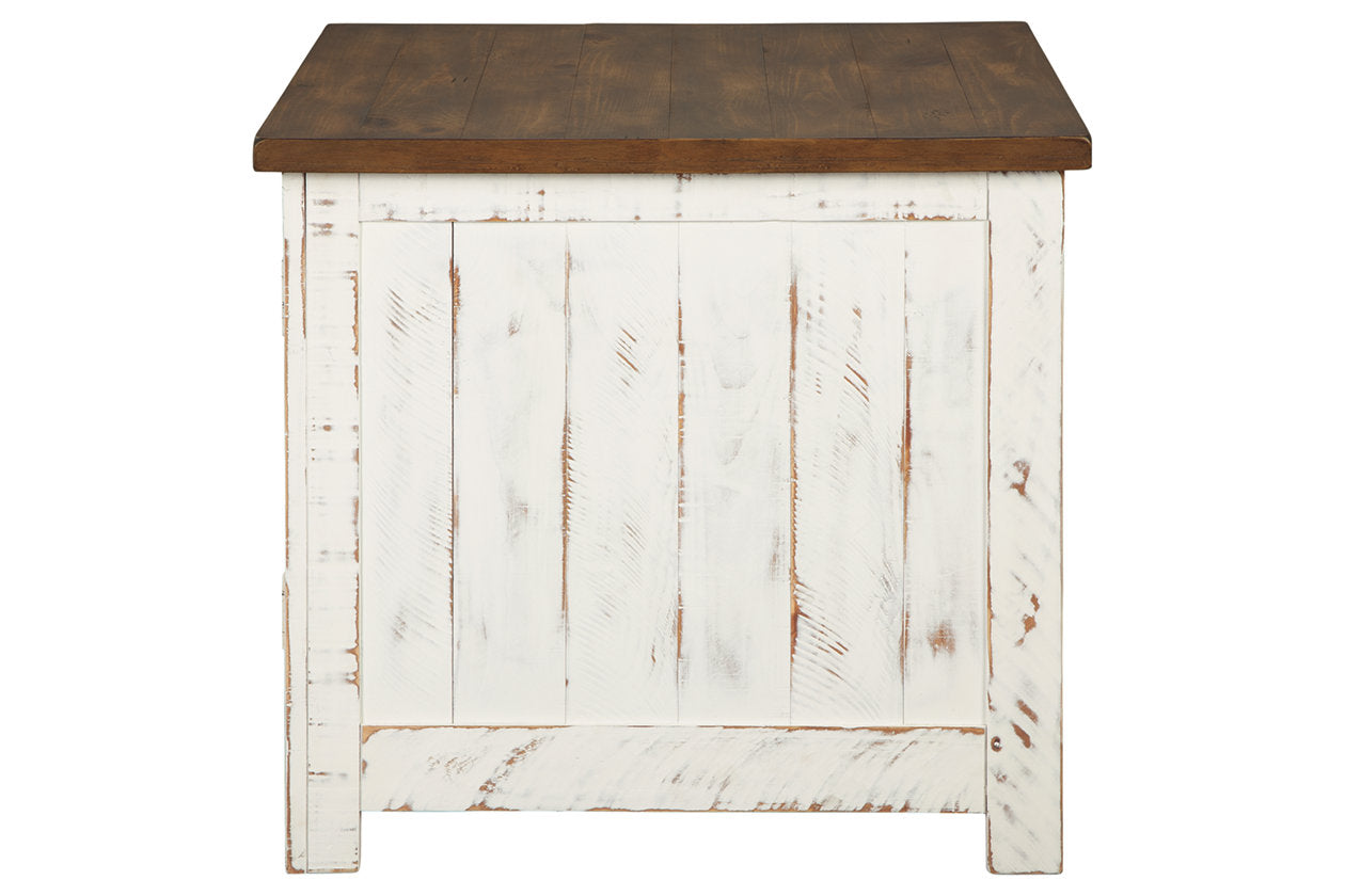 Wystfield White/Brown End Table - T459-3 - Bien Home Furniture & Electronics