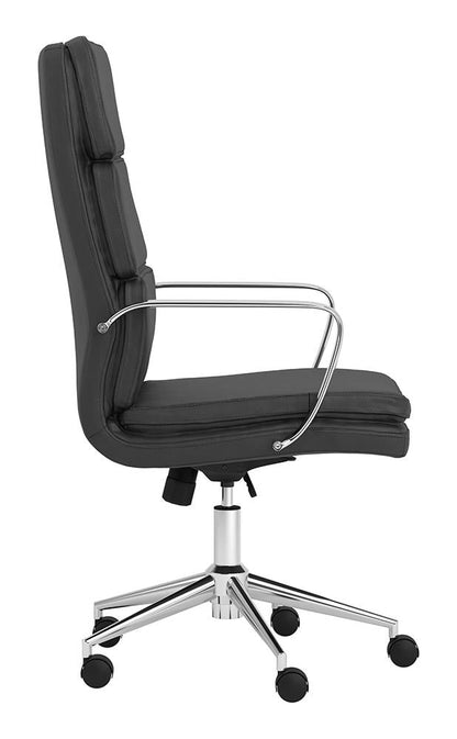 Ximena Black High Back Upholstered Office Chair - 801744 - Bien Home Furniture &amp; Electronics
