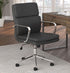 Ximena Black Standard Back Upholstered Office Chair - 801765 - Bien Home Furniture & Electronics