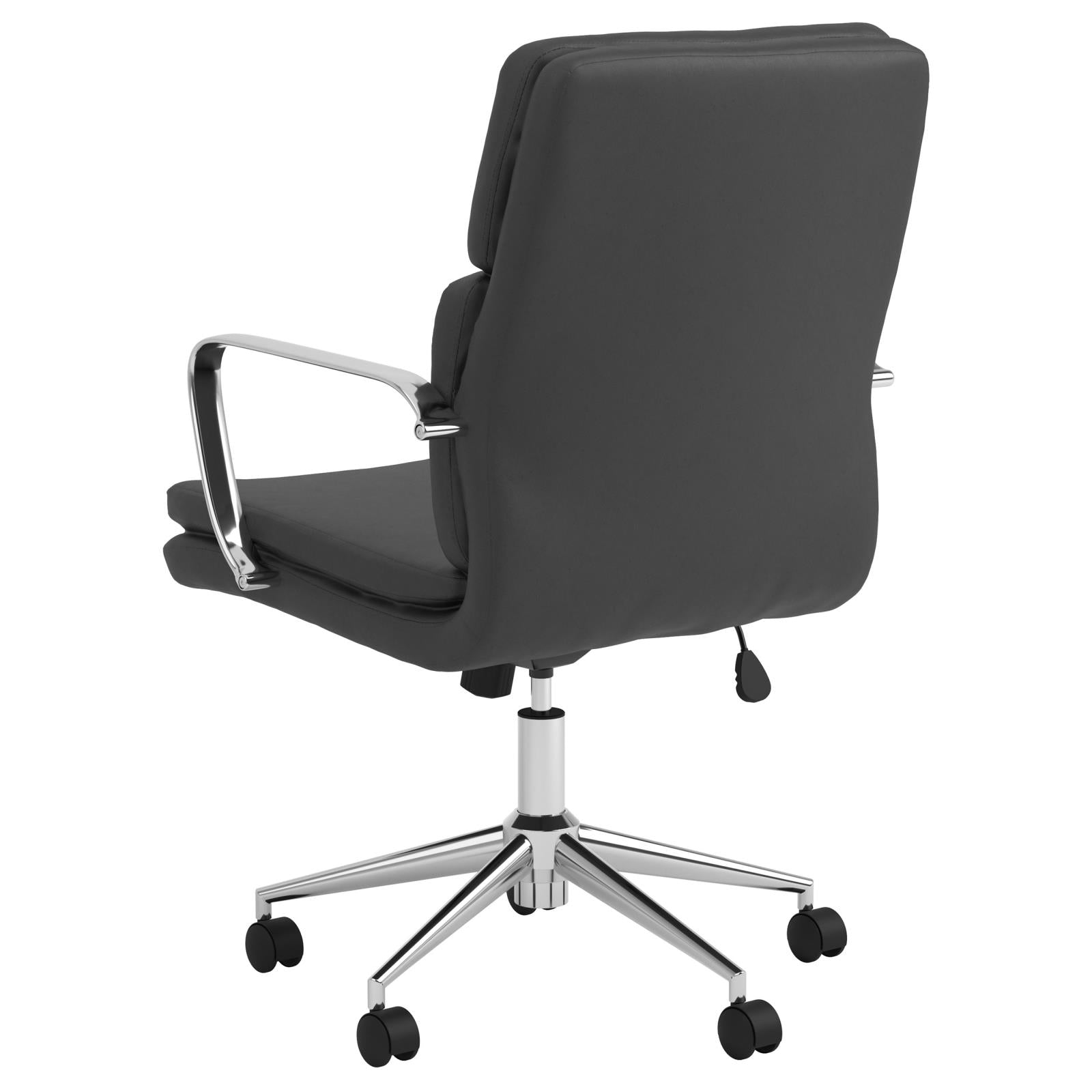 Ximena Black Standard Back Upholstered Office Chair - 801765 - Bien Home Furniture &amp; Electronics