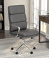 Ximena Gray High Back Upholstered Office Chair - 801745 - Bien Home Furniture & Electronics