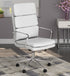 Ximena White High Back Upholstered Office Chair - 801746 - Bien Home Furniture & Electronics