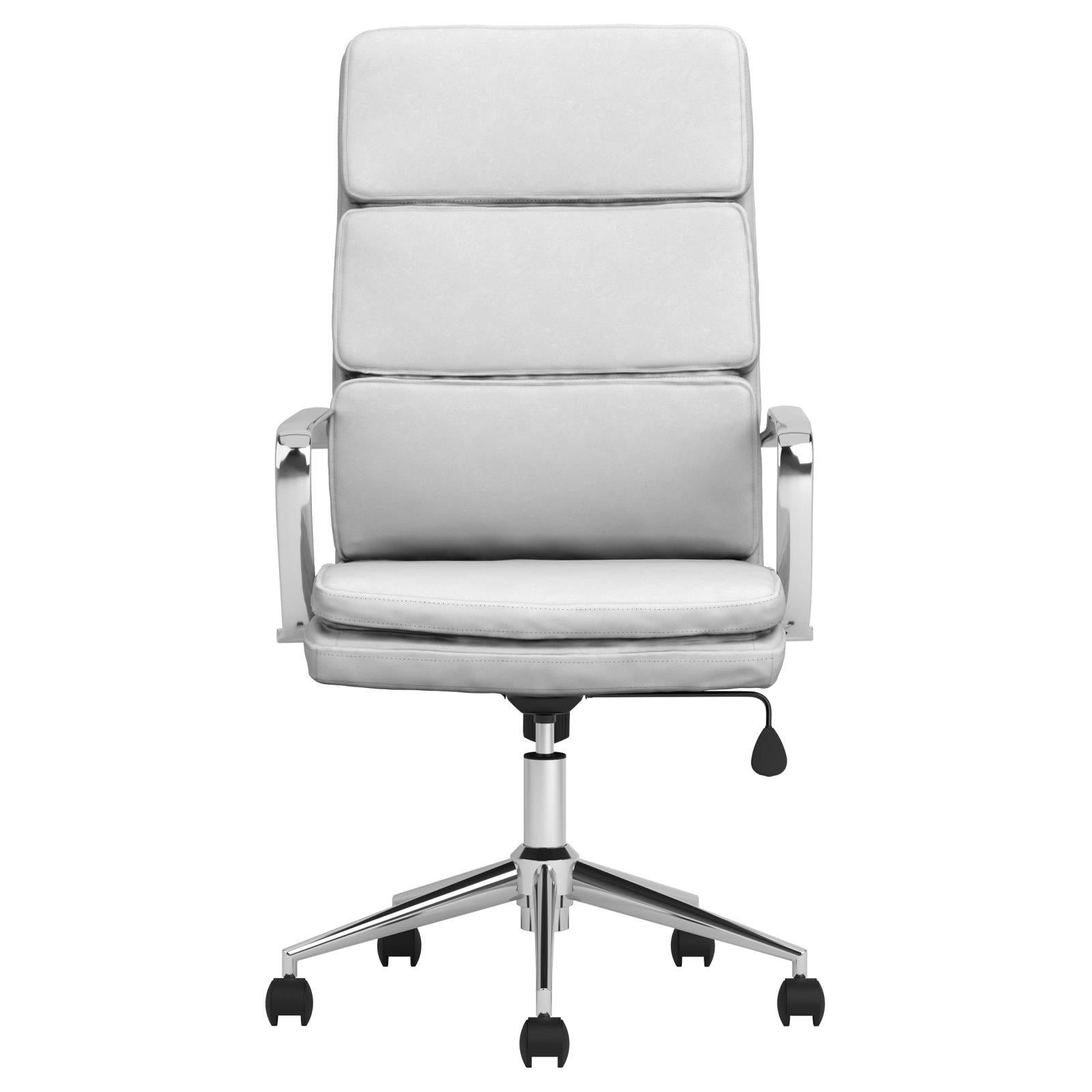 Ximena White High Back Upholstered Office Chair - 801746 - Bien Home Furniture &amp; Electronics