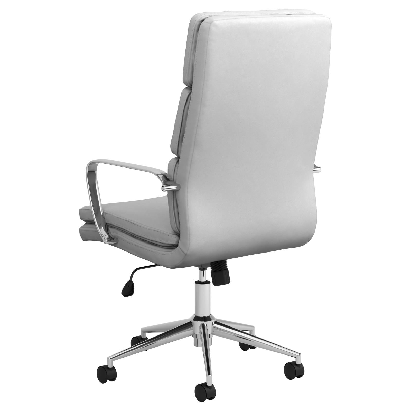 Ximena White High Back Upholstered Office Chair - 801746 - Bien Home Furniture &amp; Electronics