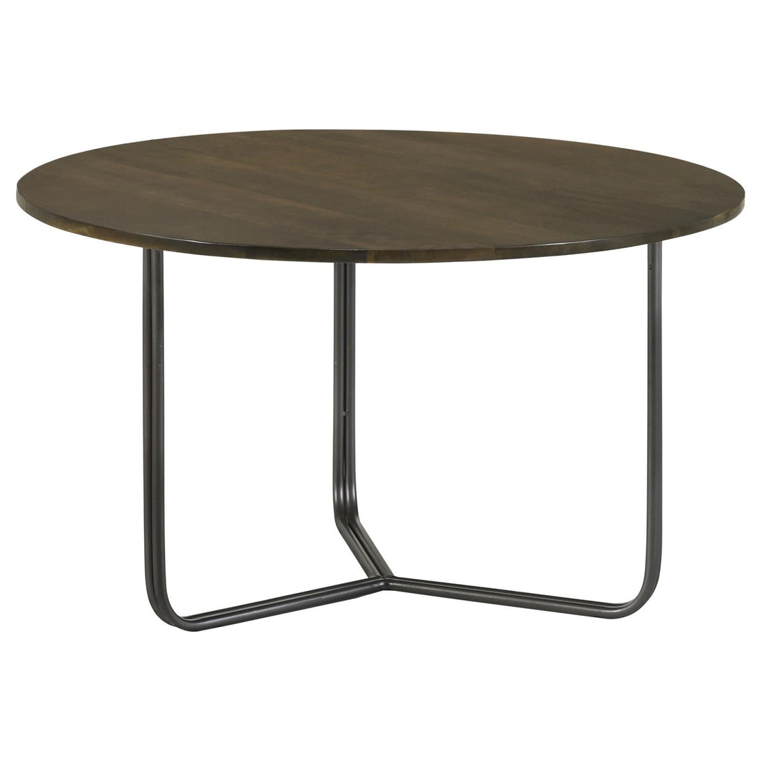 Yaritza Natural/Gunmetal Round Accent Table with Triangle Wire Base - 935995 - Bien Home Furniture &amp; Electronics