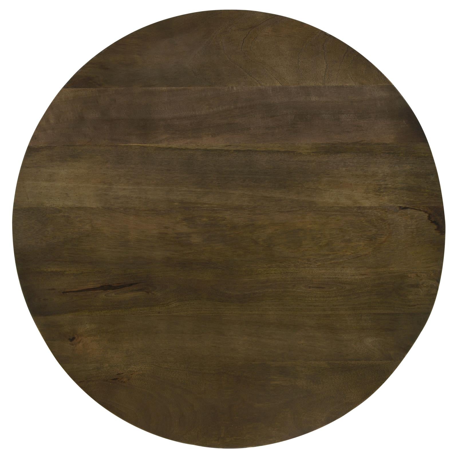 Yaritza Natural/Gunmetal Round Accent Table with Triangle Wire Base - 935995 - Bien Home Furniture & Electronics