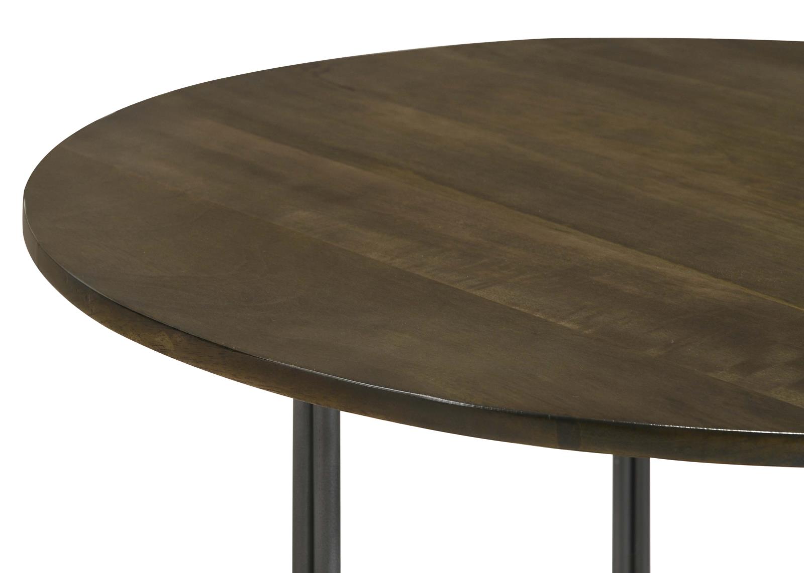 Yaritza Natural/Gunmetal Round Accent Table with Triangle Wire Base - 935995 - Bien Home Furniture & Electronics