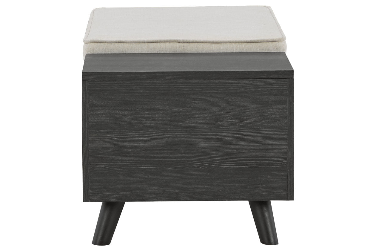 Yarlow Linen/Gray Storage Bench - A3000321 - Bien Home Furniture &amp; Electronics