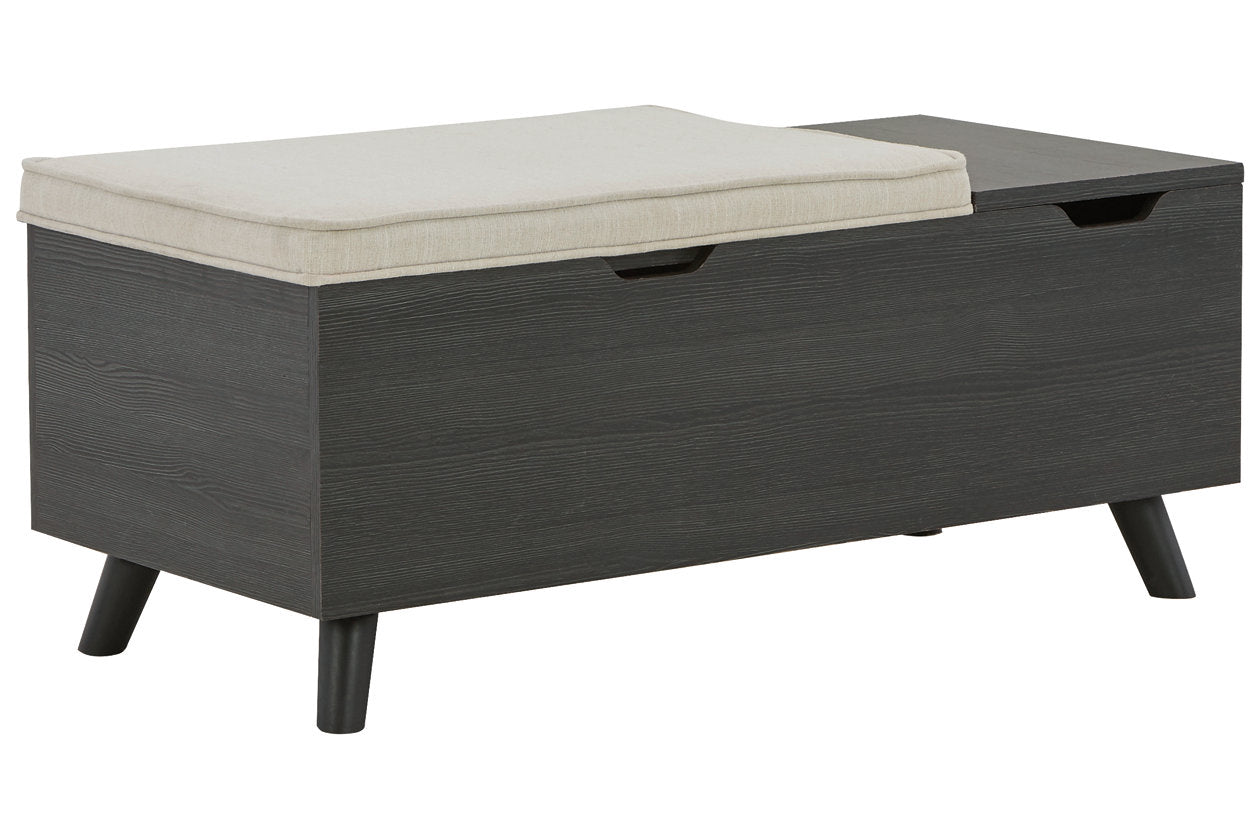 Yarlow Linen/Gray Storage Bench - A3000321 - Bien Home Furniture &amp; Electronics