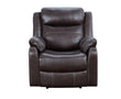 Yerba Brown Microfiber Lay Flat Reclining Chair - 9990DB-1 - Bien Home Furniture & Electronics