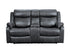 Yerba Gray Microfiber Double Lay Flat Reclining Loveseat - 9990GY-2 - Bien Home Furniture & Electronics