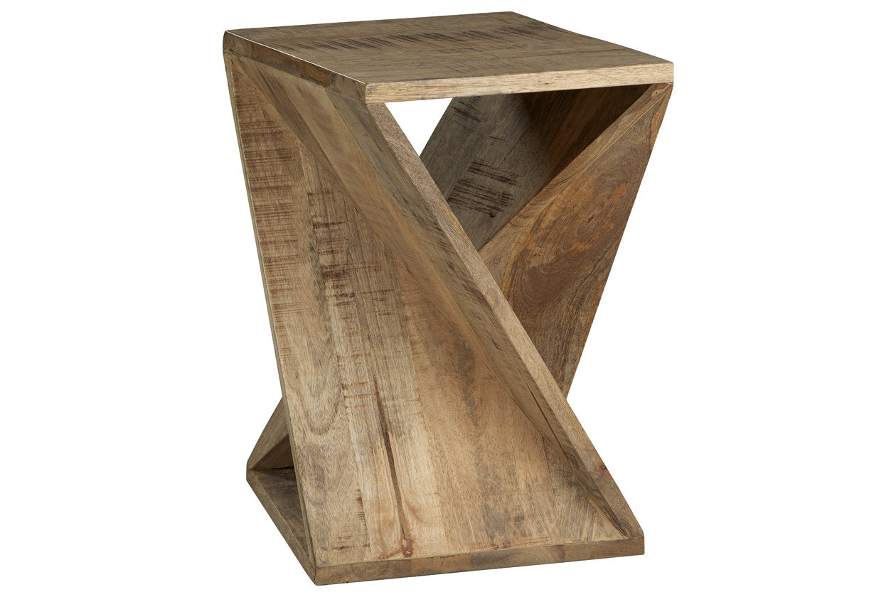 Zalemont Distressed Brown Accent Table - A4000510 - Bien Home Furniture & Electronics