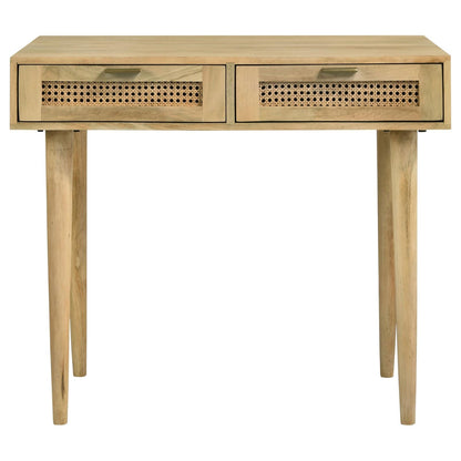 Zamora Natural Rectangular 2-Drawer Accent Writing Desk - 959575 - Bien Home Furniture &amp; Electronics