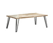 Zander Natural/Matte Black Coffee Table with Hairpin Leg - 723498 - Bien Home Furniture & Electronics