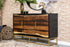 Zara Black Walnut/Gold 2-Door Accent Cabinet - 953466 - Bien Home Furniture & Electronics
