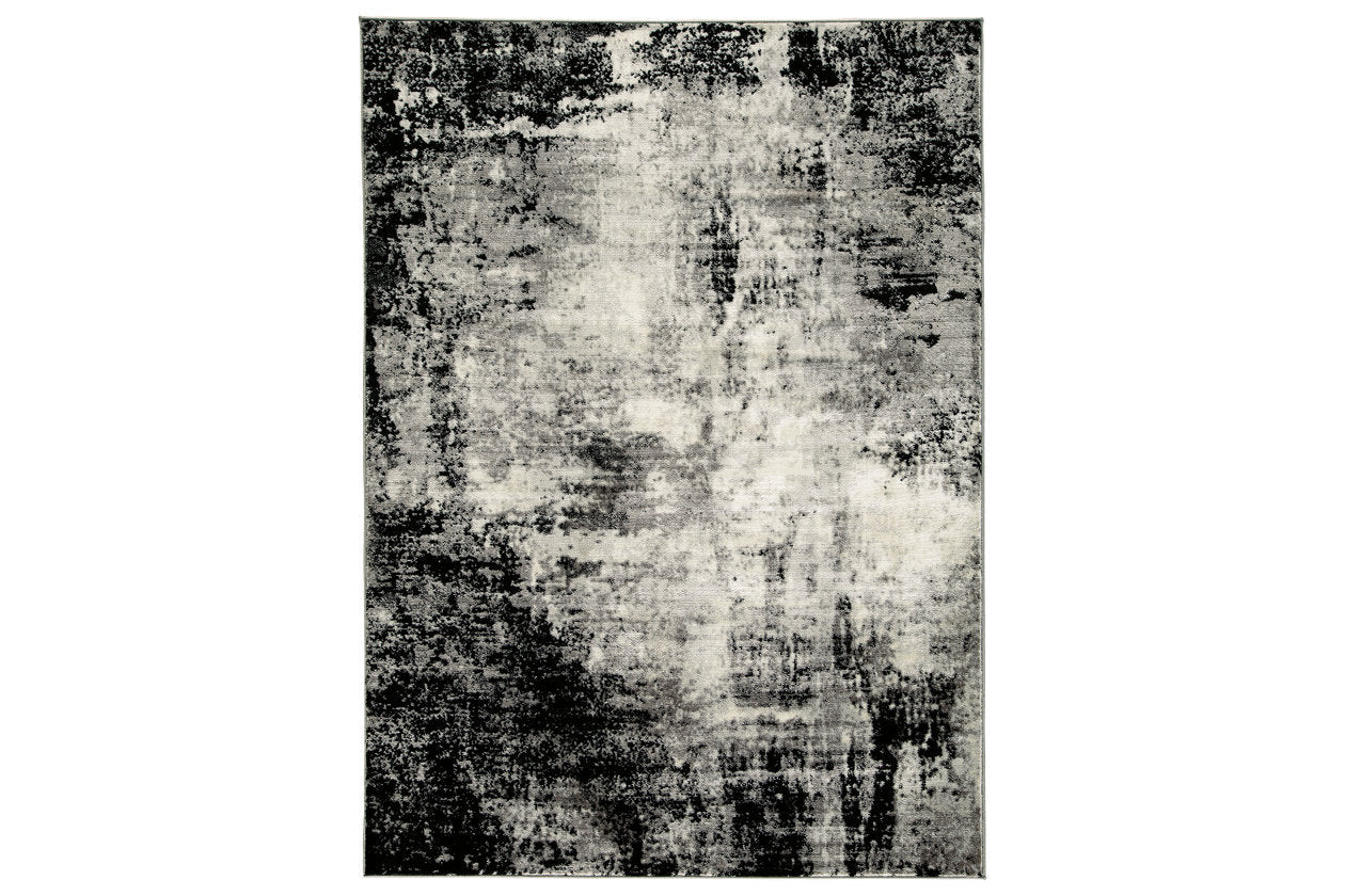 Zekeman Black/Cream/Gray Large Rug - R404921 - Bien Home Furniture & Electronics