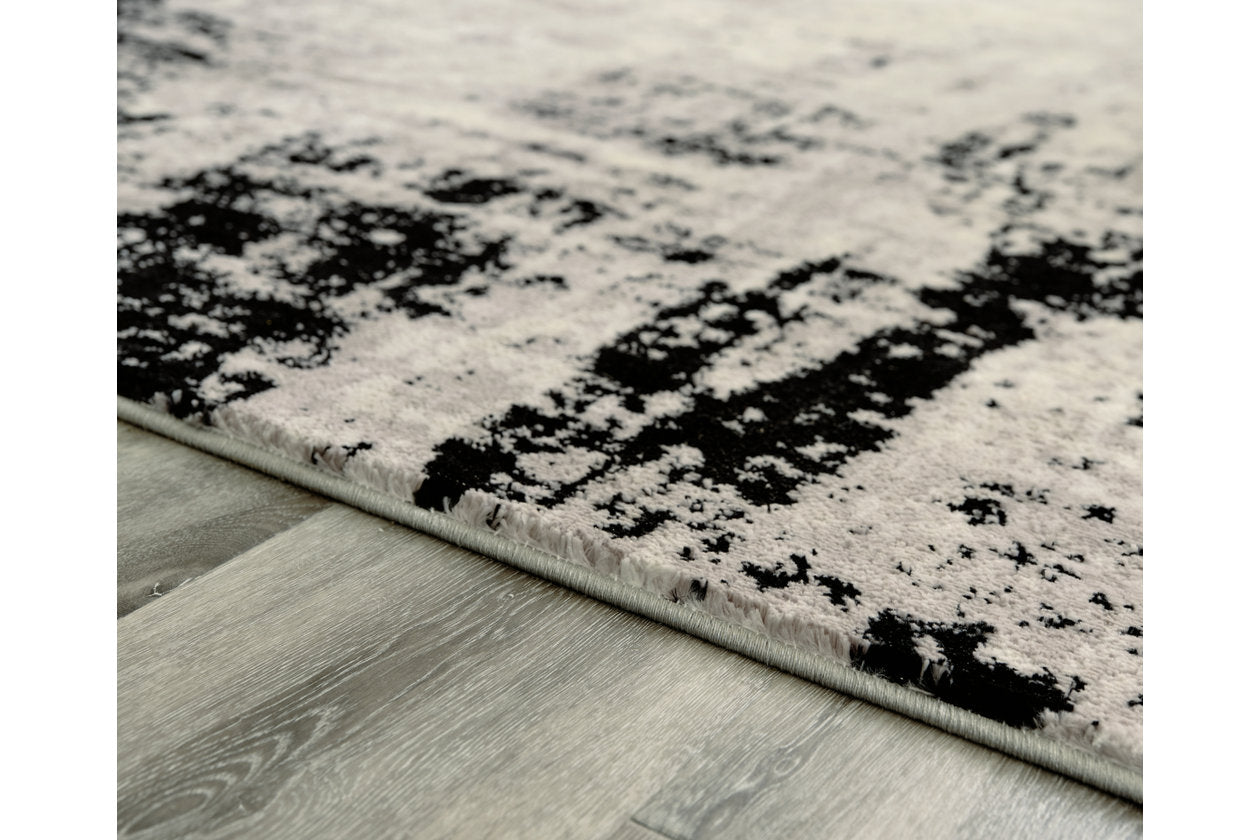 Zekeman Black/Cream/Gray Large Rug - R404921 - Bien Home Furniture & Electronics