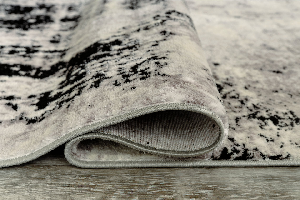 Zekeman Black/Cream/Gray Large Rug - R404921 - Bien Home Furniture & Electronics