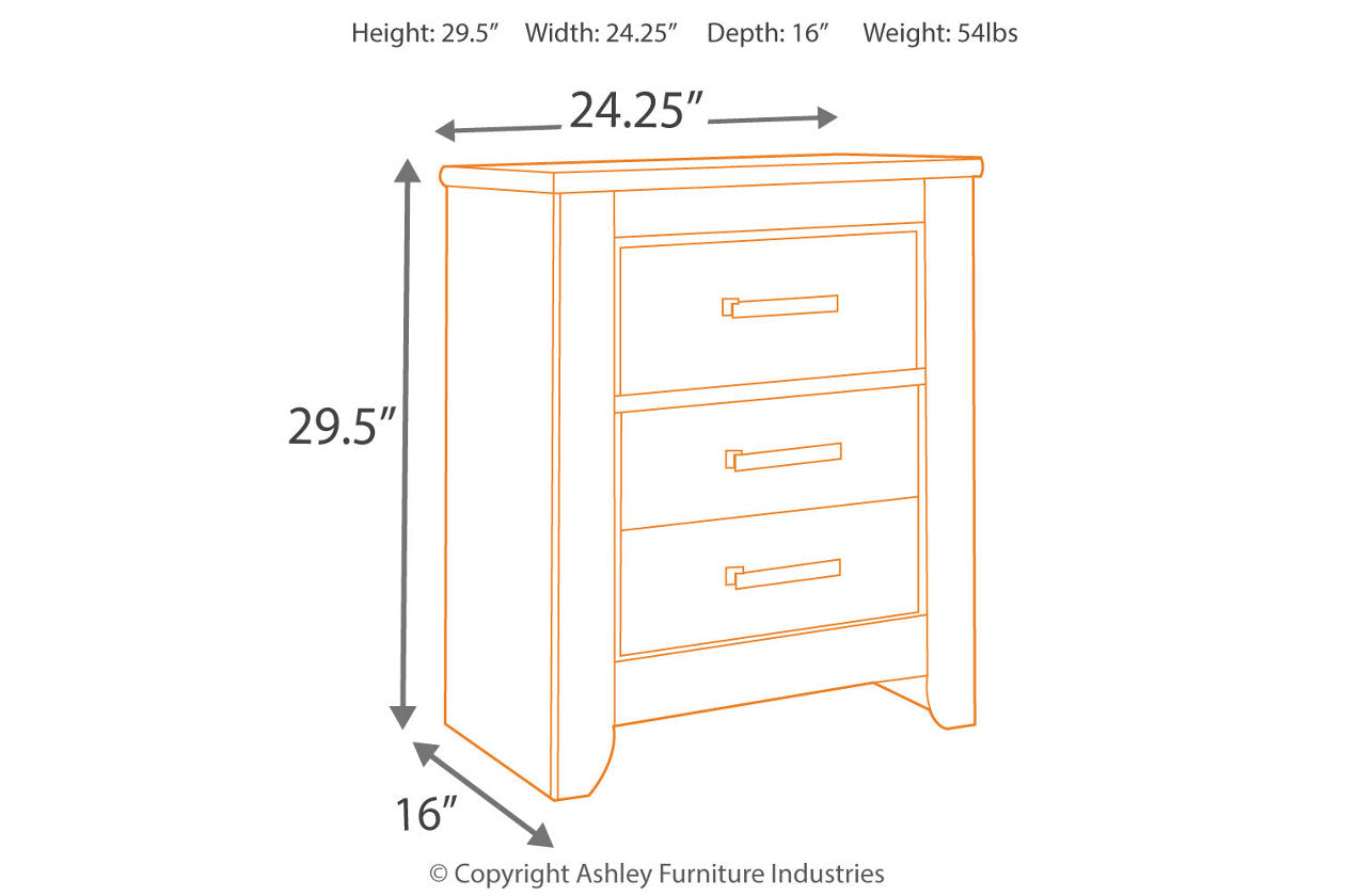 Zelen Warm Gray Nightstand - B248-92 - Bien Home Furniture & Electronics