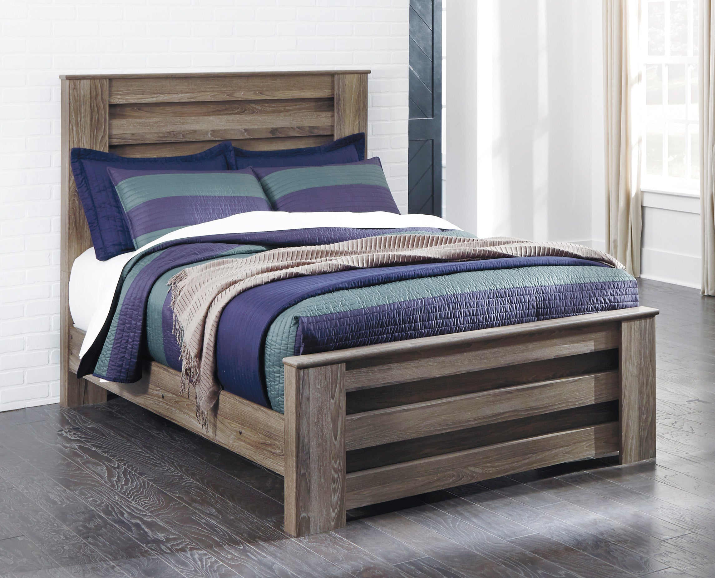 Zelen Warm Gray Panel Youth Bedroom Set - SET | B248-84 | B248-86 | B248-87 | B248-31 | B248-36 | B248-92 | B248-46 - Bien Home Furniture & Electronics