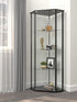 Zenobia Clear/Black Glass Shelf Curio Cabinet - 953234 - Bien Home Furniture & Electronics