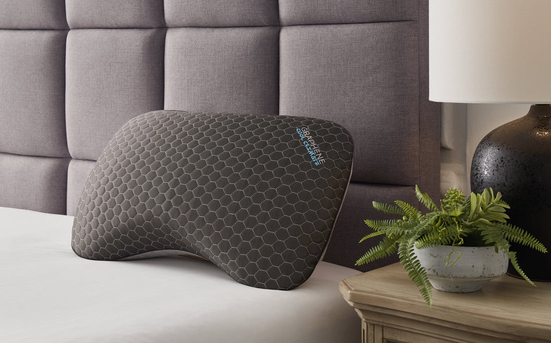 Zephyr 2.0 Dark Gray Graphene Curve Pillow - M52114P - Bien Home Furniture &amp; Electronics