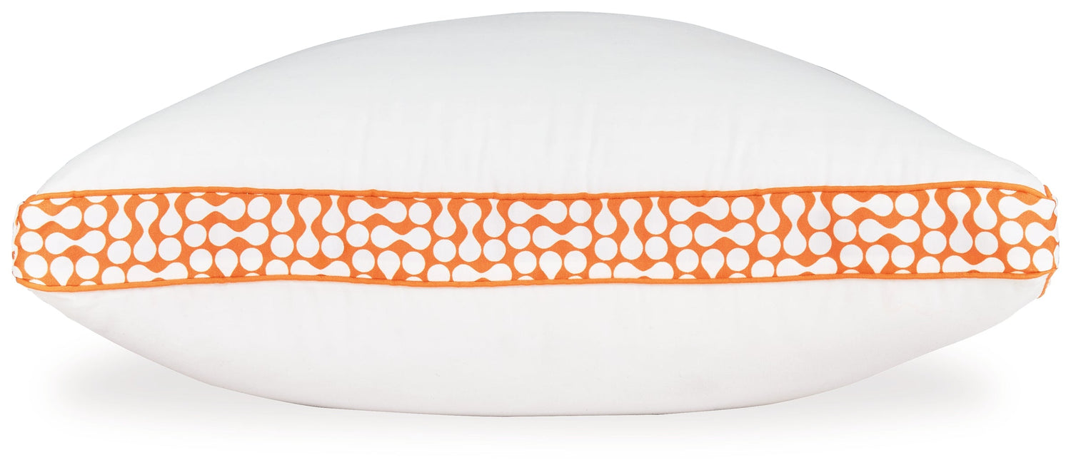 Zephyr 2.0 White/Orange 3-in-1 Pillow - M52112P - Bien Home Furniture &amp; Electronics