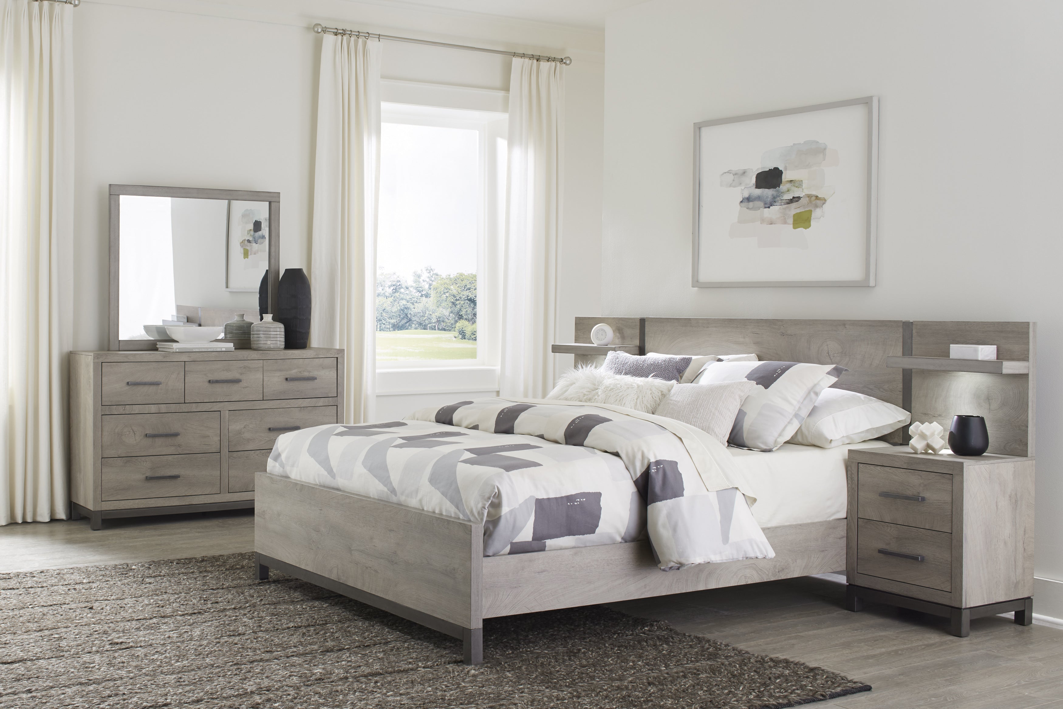 Zephyr Light Gray Dresser - 1577-5 - Bien Home Furniture & Electronics