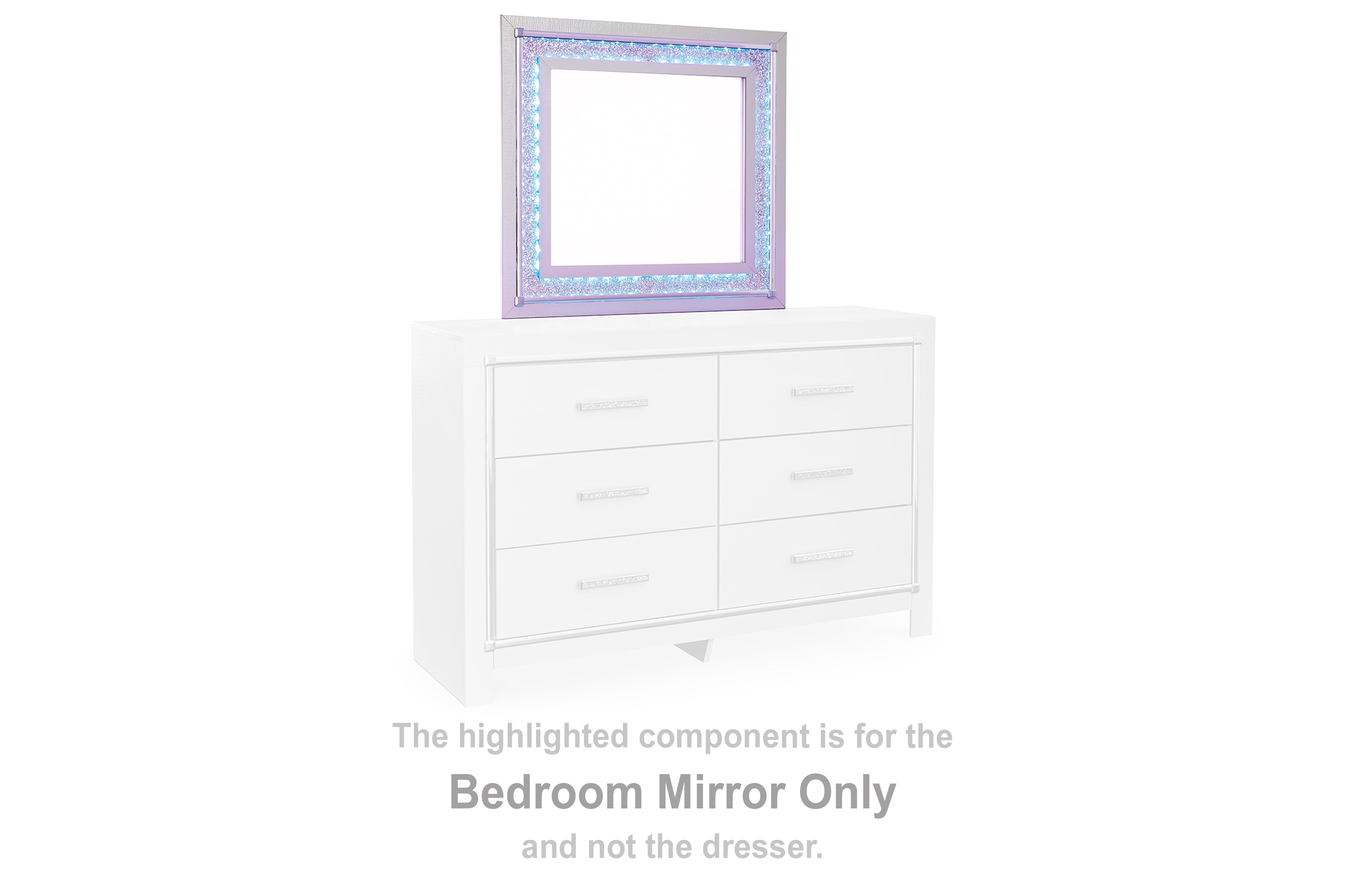 Zyniden Silver Bedroom Mirror - B2114-36 - Bien Home Furniture & Electronics