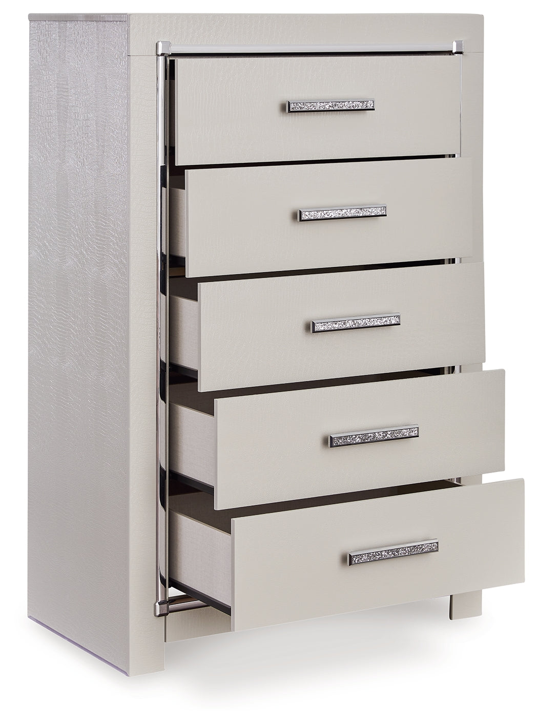 Zyniden Silver Chest of Drawers - B2114-46 - Bien Home Furniture &amp; Electronics