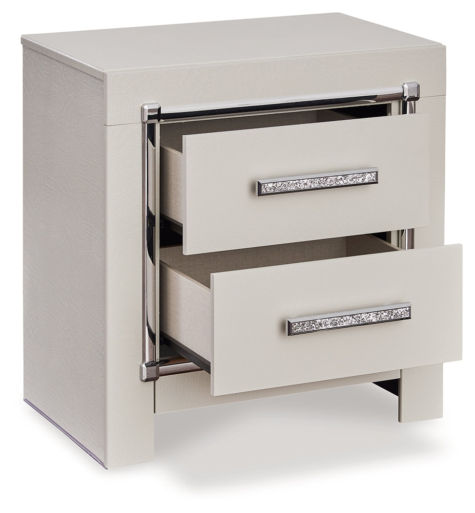 Zyniden Silver Nightstand - B2114-92 - Bien Home Furniture &amp; Electronics