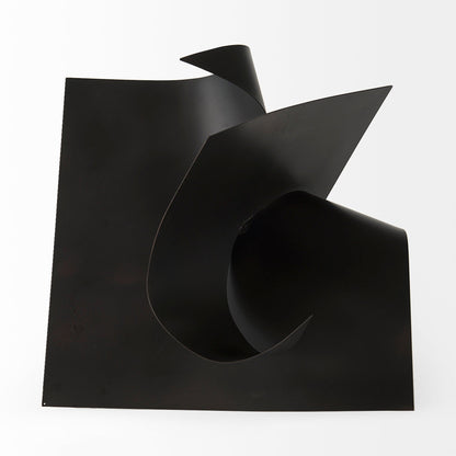 Francesca 18.1L x 18.1W x 18.1H Black Metal Sculptural Decorative Object