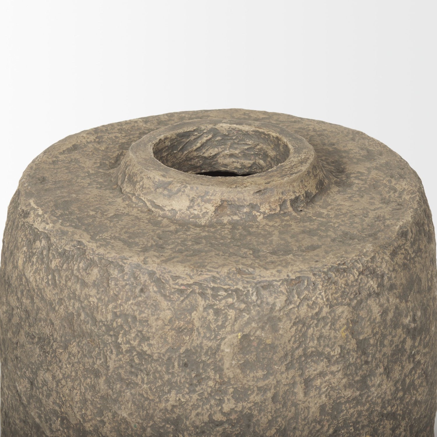 Rama Large Gray Paper Mache Floor Vase
