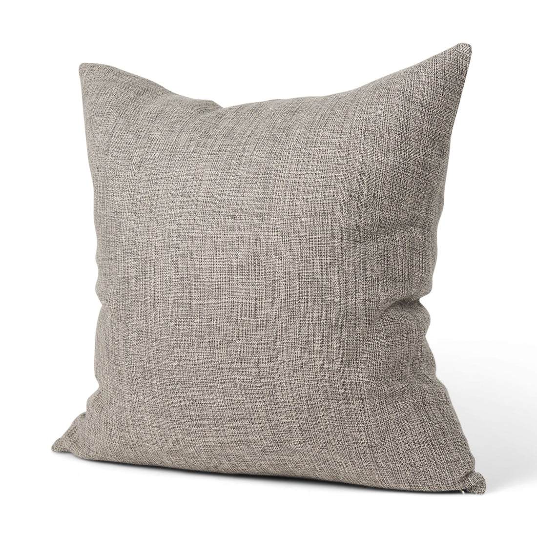 Jacklyn Grey Linen Square Decorative Pillow Cover w/Down Filler, Set of 2
