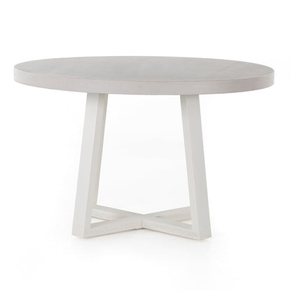 Cyrus Outdoor Round Dining Table in Natural Sand