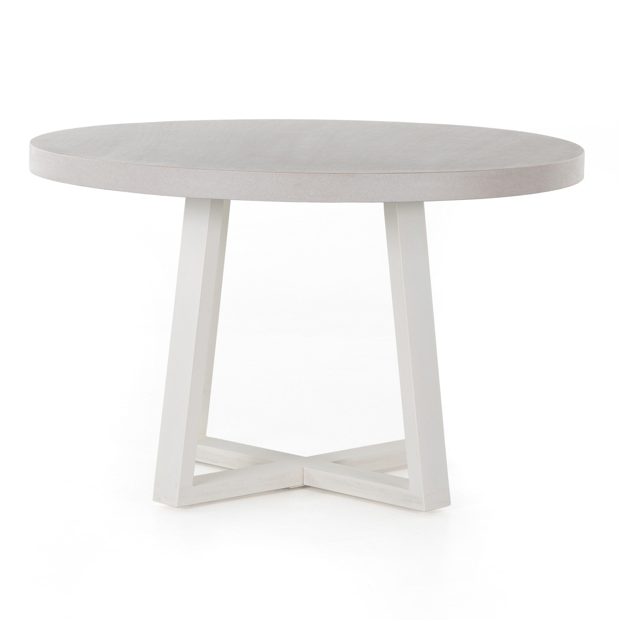 Cyrus Outdoor Round Dining Table in Natural Sand