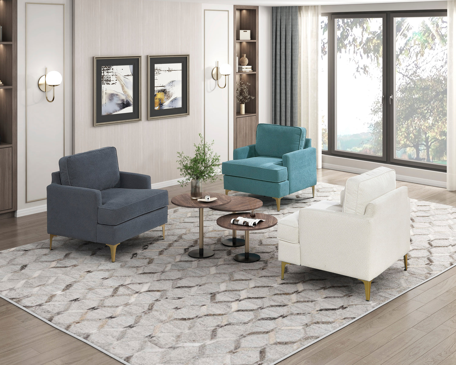 1051BU-1 Accent Chair - 1051BU-1