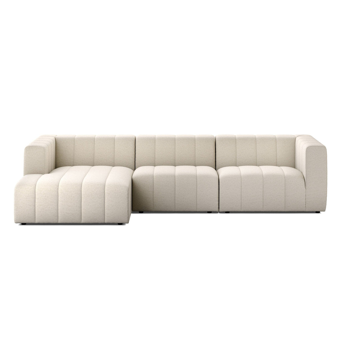 Langham Channeled 3-Piece Sectional in Crypton Nomad Snow