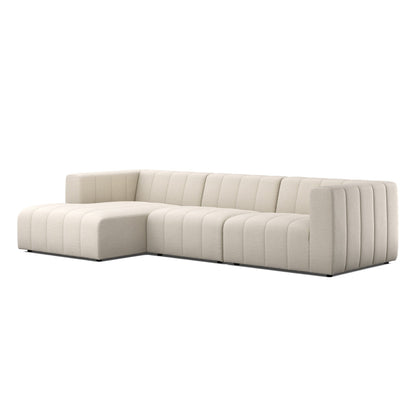 Langham Channeled 3-Piece Sectional in Crypton Nomad Snow