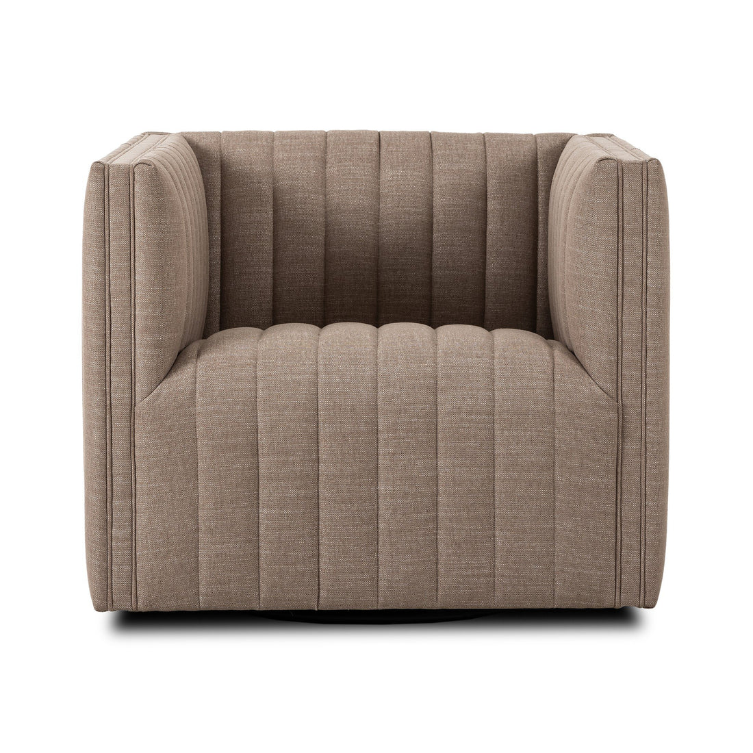 Augustine Swivel Chair in Crypton Nomad Taupe
