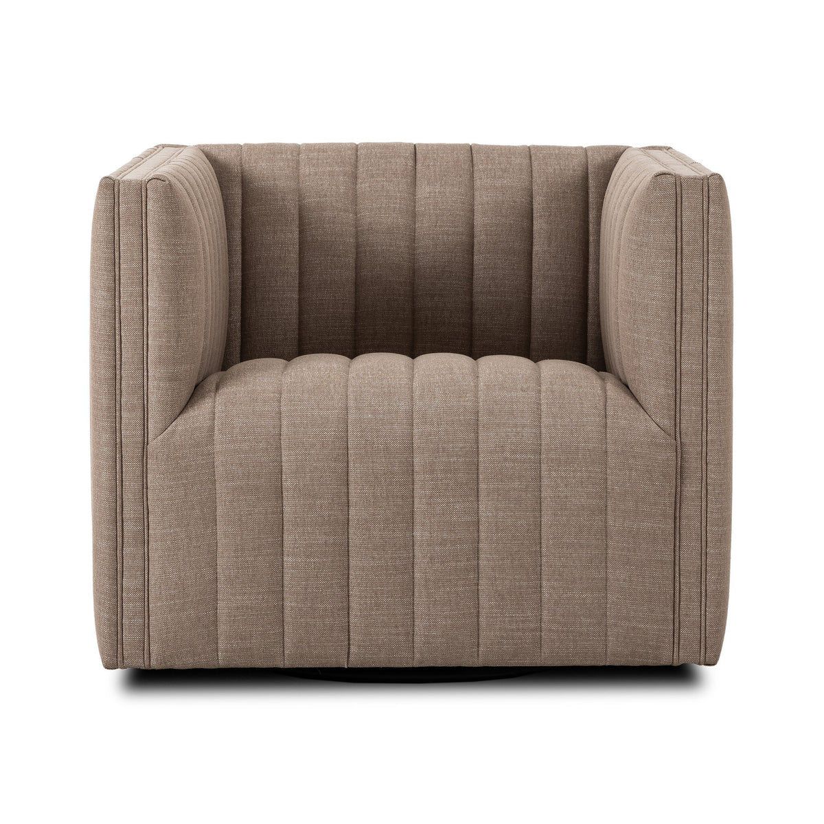 Augustine Swivel Chair in Crypton Nomad Taupe