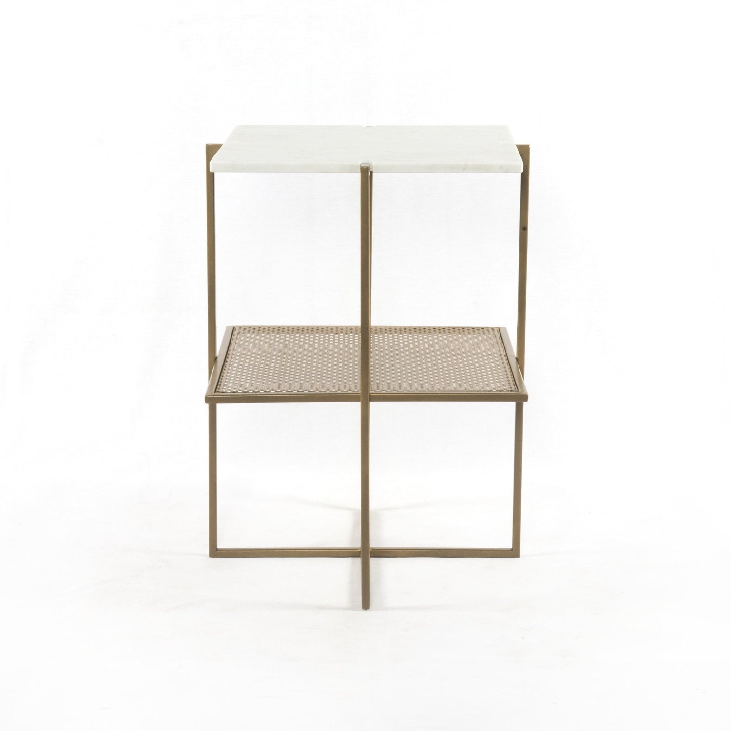 Olivia Nightstand in Antique Brass
