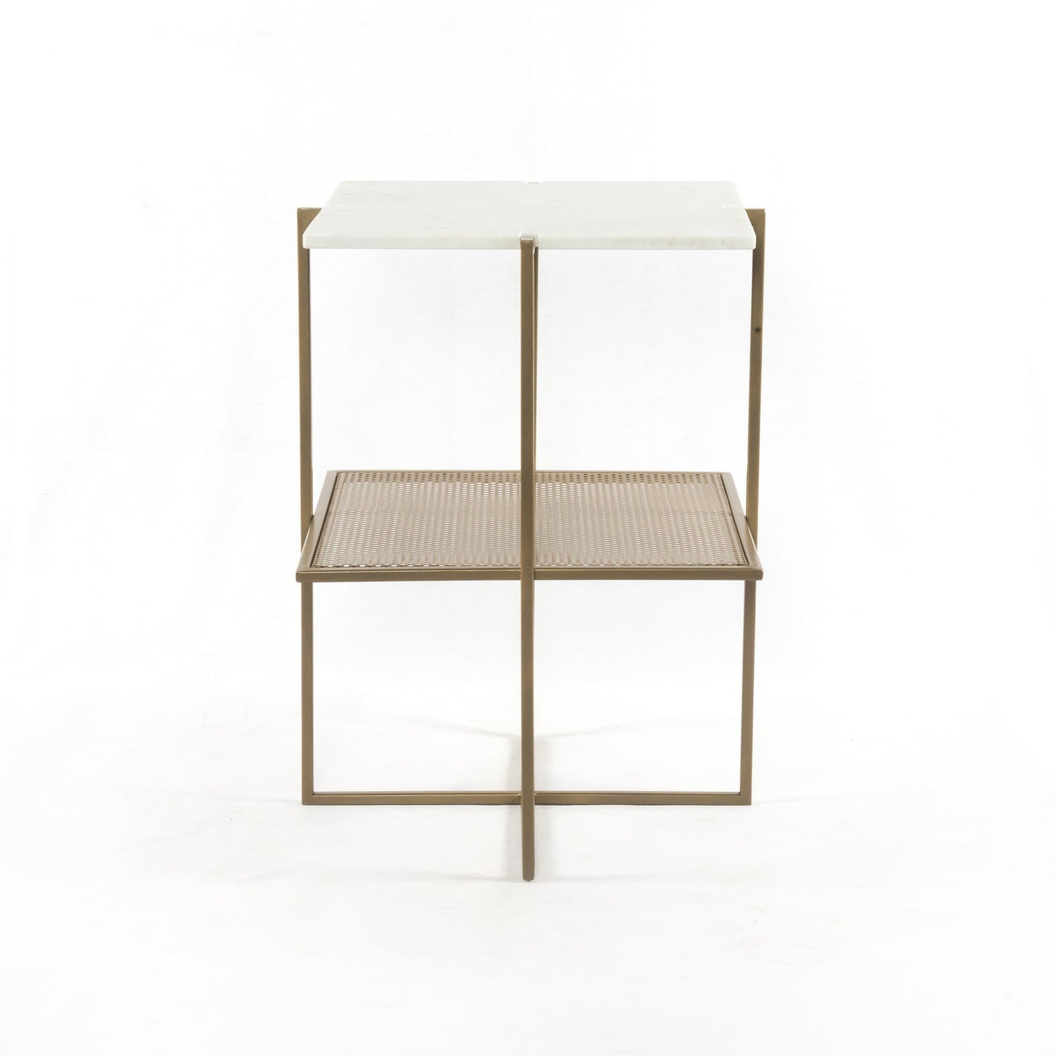 Olivia Nightstand in Antique Brass