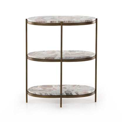 Felix Oval Nightstand in Canyon